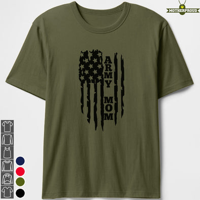Army Mom Old Flag T-shirts