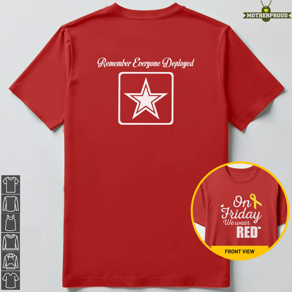 Army Mom Parents Wear RED on Friday T-shirts