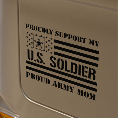 Proudly Support Army Mom Decals
