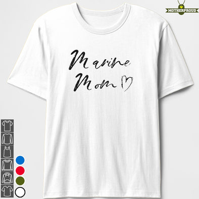 Chalk Marine Mom T-shirts