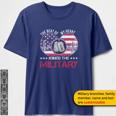 Custom The Beat Military Mom T-shirts Personalize Family Apparel