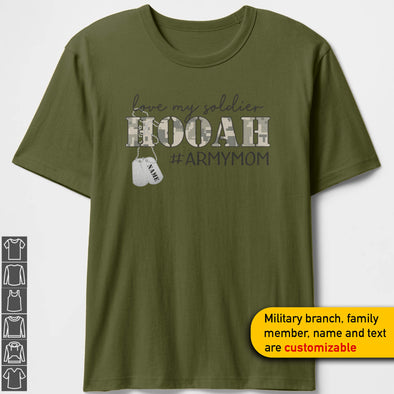 Custom Military Mom Battle Cry Shirts Personalize Family Apparel