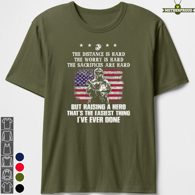 Easy Raising Proud Marine Mom T-shirts
