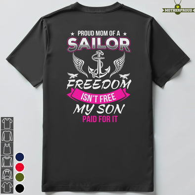 Freedom Isn't Free Navy Mom T-shirts