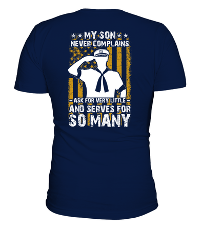 Navy Mom Never Complains T-shirts - MotherProud