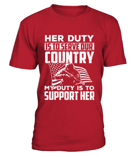 Military Mom Her Duty Daughter T-shirts - MotherProud