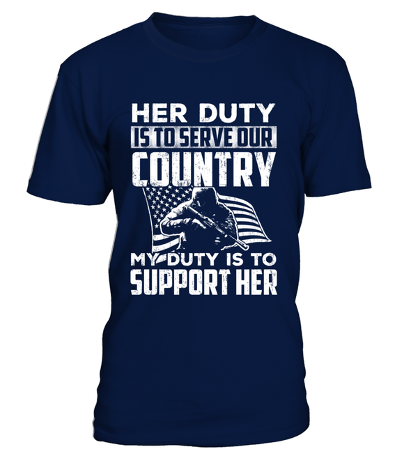 Military Mom Her Duty Daughter T-shirts - MotherProud