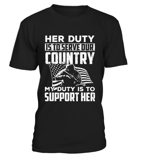 Military Mom Her Duty Daughter T-shirts - MotherProud