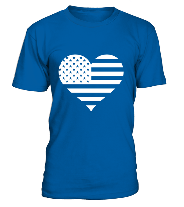 U.S America Heart Flag T-shirts - MotherProud