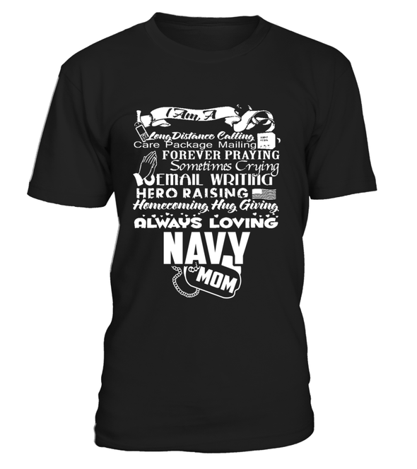 Navy Mom Always Loving T-shirts - MotherProud