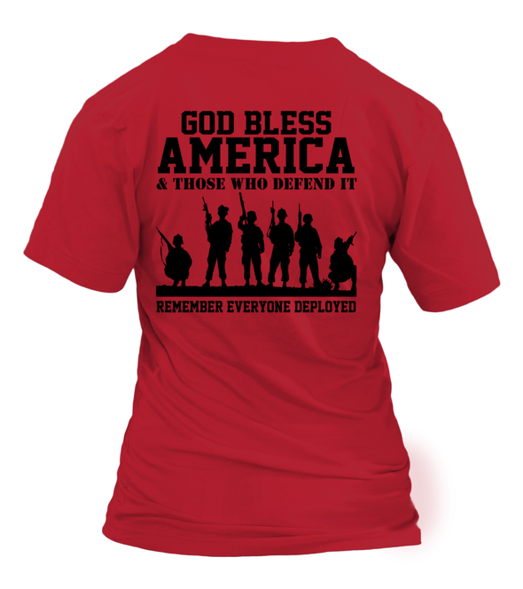 RED Friday God Bless America T-shirts - MotherProud