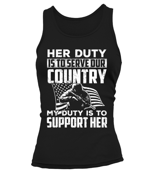 Military Mom Her Duty Daughter T-shirts - MotherProud