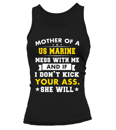 Marine Mom Kick Ass Daughter T-shirts - MotherProud