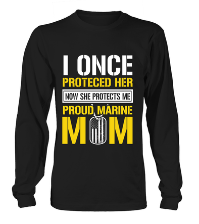 Marine Mom Protects Daughter T-shirts - MotherProud