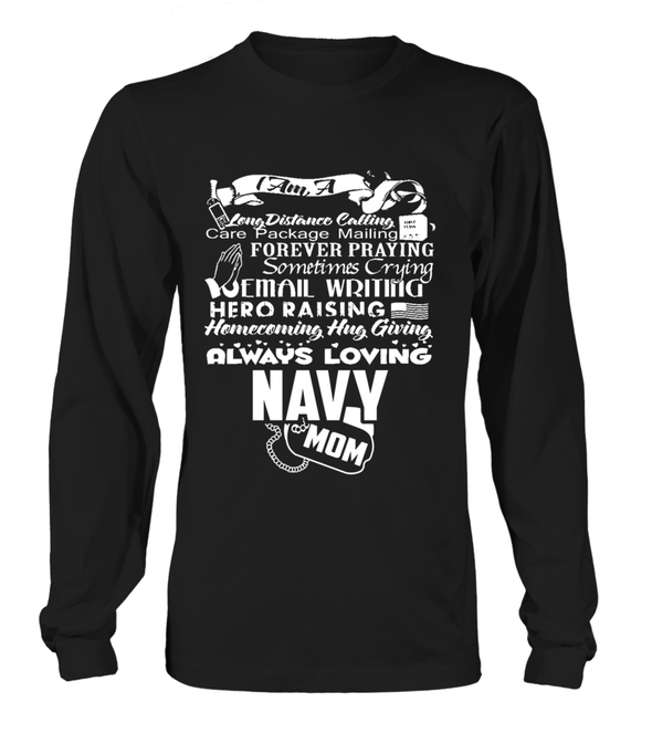 Navy Mom Always Loving T-shirts - MotherProud