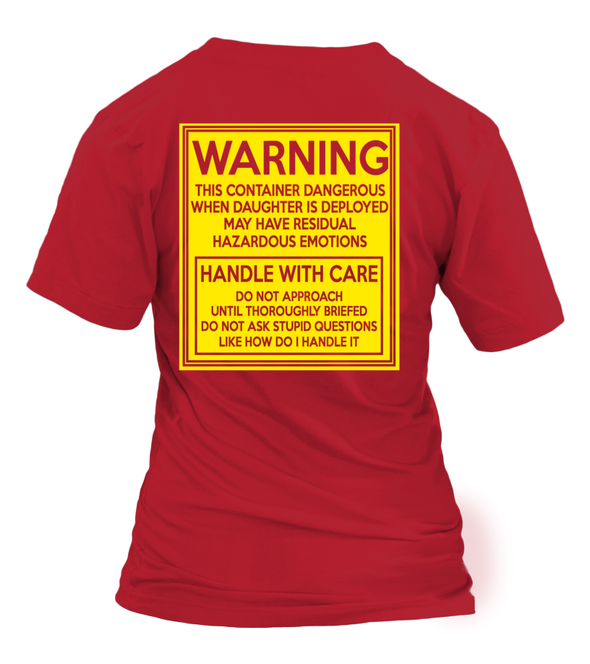 Army Mom Handle With Care Daughter T-shirts - MotherProud