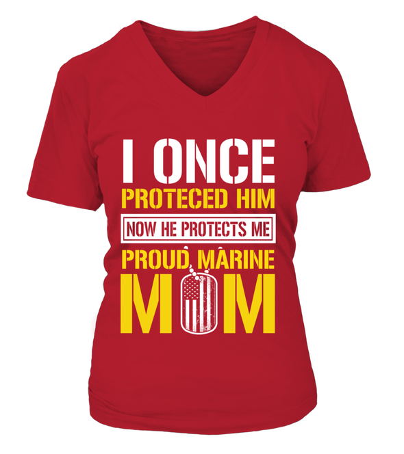 Marine Mom Protects T-shirts - MotherProud
