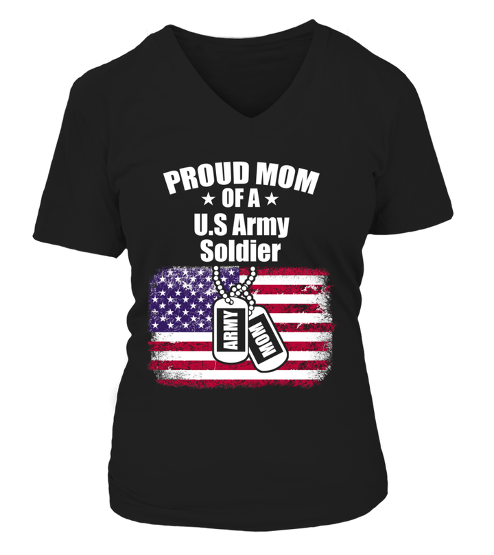 Proud Mom Of U.S Soldier T-shirts - MotherProud