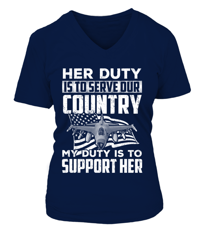 Air Force Mom Her Duty Daughter T-shirts - MotherProud