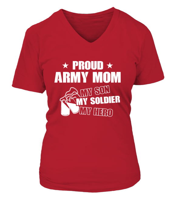 Army Mom My Son Soldier Hero T-shirts - MotherProud