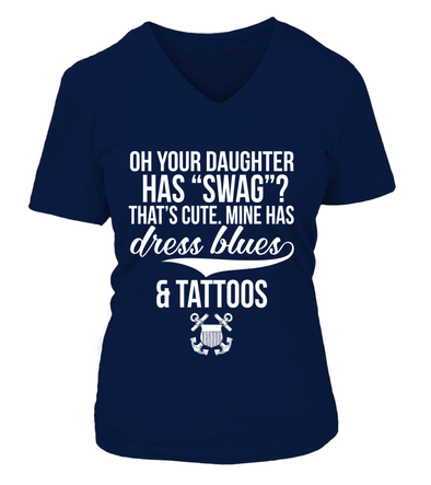 Coast Guard Mom Tattoos Daughter T-shirts - MotherProud
