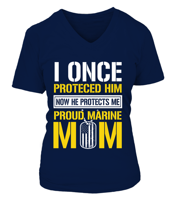 Marine Mom Protects T-shirts - MotherProud