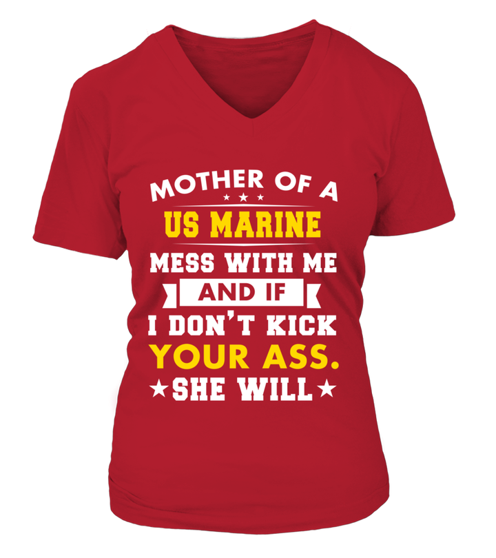 Marine Mom Kick Ass Daughter T-shirts - MotherProud
