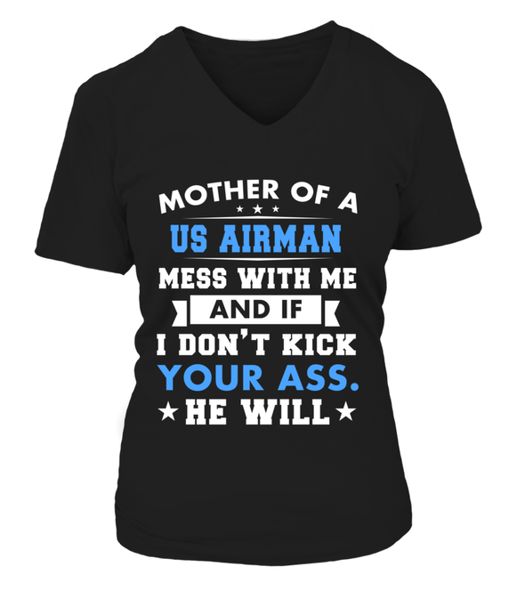 Air Force Mom Kick Ass T-shirts - MotherProud