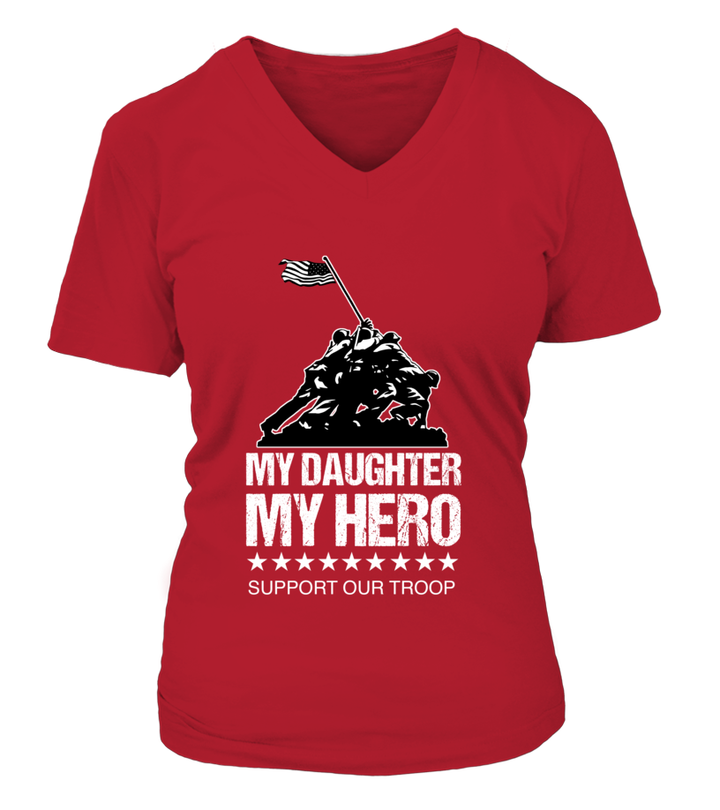 Red Friday My Daughter My Hero T-shirts - MotherProud