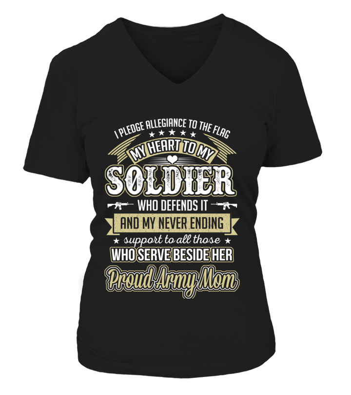 Army Mom Daughter Pledge Allegiance T-shirts - MotherProud