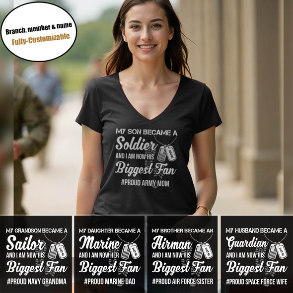 I Am Now Biggest Fan Shirts Custom Military Family Apparel