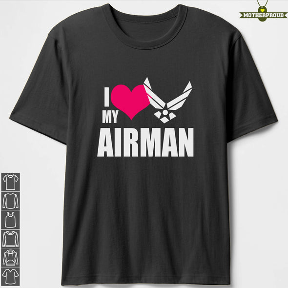 I Love My Airman Air Force Mom T-shirts