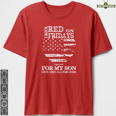 I Rock Red On Fridays Son T-shirts