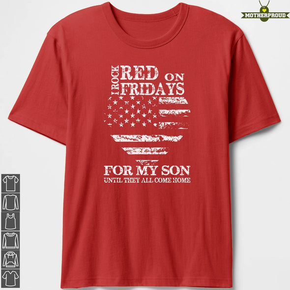 I Rock Red On Fridays Son T-shirts