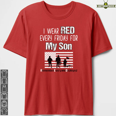 I Wear Red Friday for My Son T-shirts