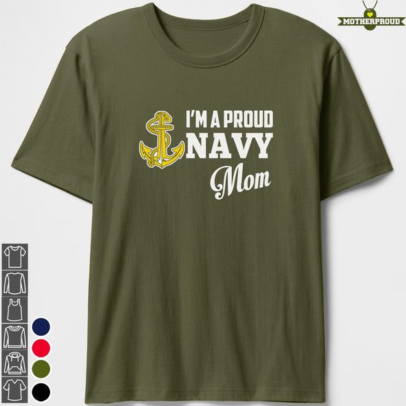 I'm A Proud Navy Mom Anchor T-shirts