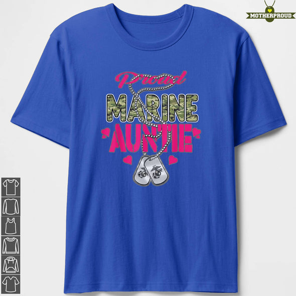 Marine Aunt Camo Auntie T-Shirts