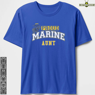 Marine Aunt Proud Eagle T-Shirts