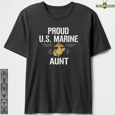 Marine Aunt Proud Us T-Shirts
