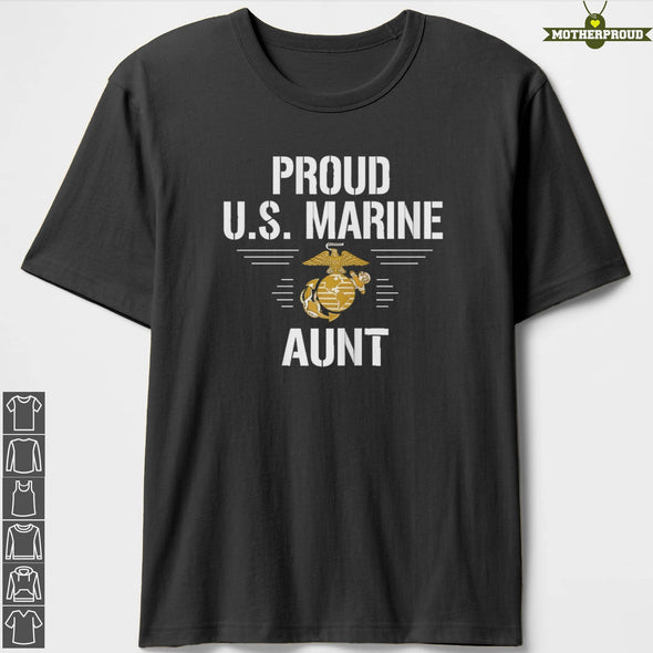 Marine Aunt Proud Us T-Shirts