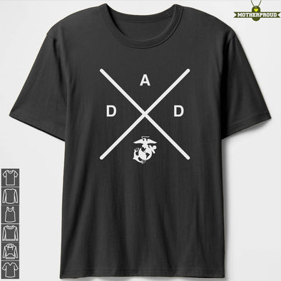 Marine Dad Compass T-Shirts