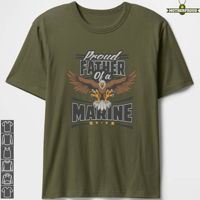 Marine Dad Eagle Father T-Shirts
