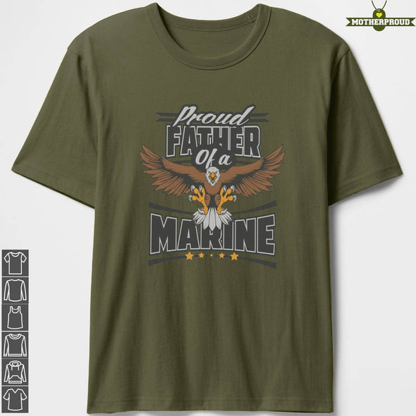 Marine Dad Eagle Father T-Shirts