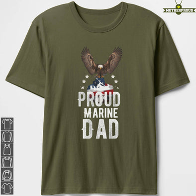Marine Dad Eagle T-Shirts
