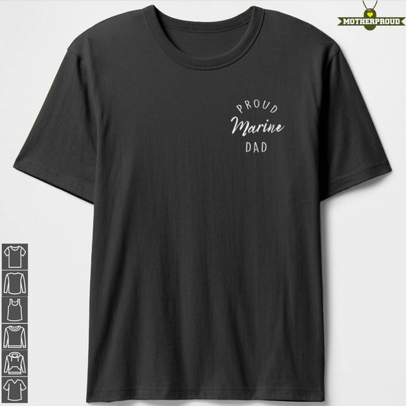 Marine Dad Proud Sides T-Shirts