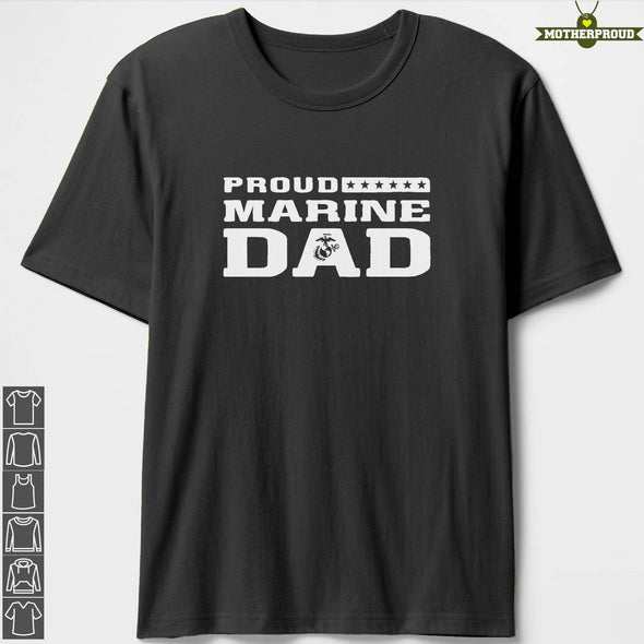 Marine Dad Proud Stars T-Shirts