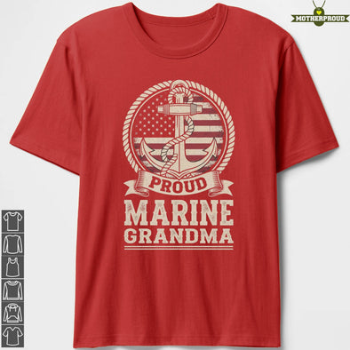 Marine Grandma Anchor T-Shirts