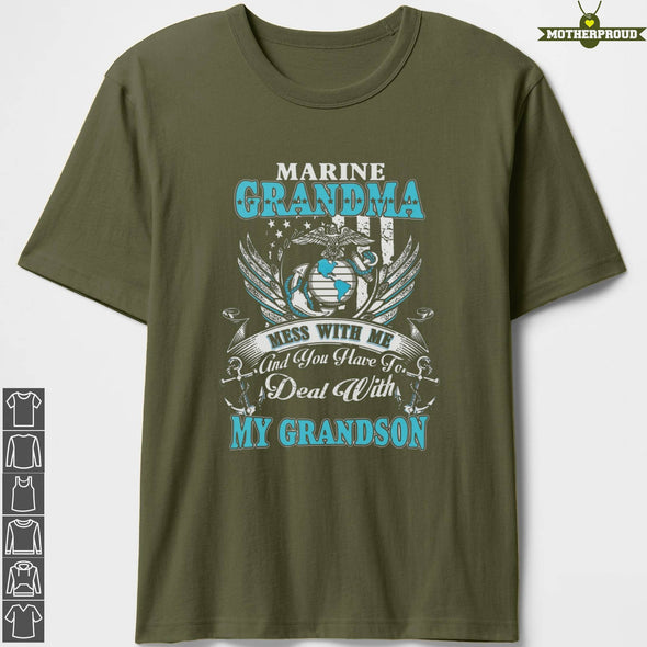 Marine Grandma Deal With Grandson T-Shirts