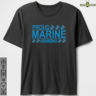 Marine Grandma Emblems T-Shirts