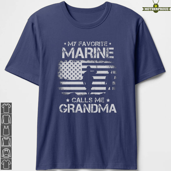 Marine Grandma Favorite T-Shirts